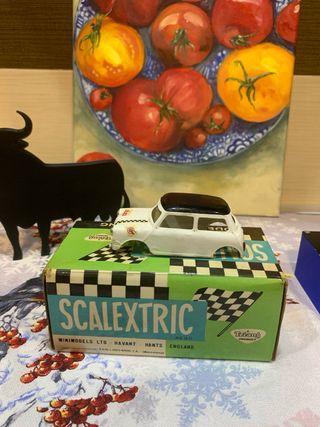 Scalextric Exin Mini Cooper Amarillo EXIN con RX1