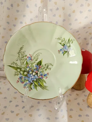 Set 4 Piattini Inglesi in verde 2