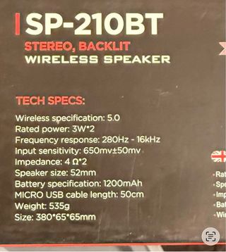 Barra de sonido / altavoz inalambrico strike Me