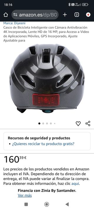 Casco Anytek inteligente.