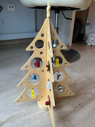Árbol de Navidad Madera Decorado