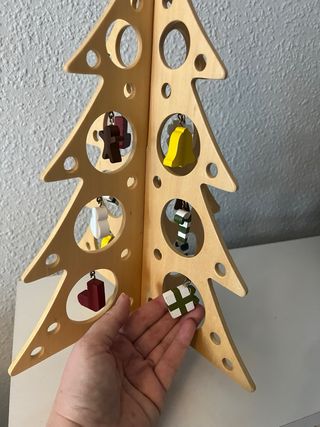 Árbol de Navidad Madera Decorado