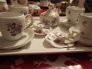 Set Tazzine Caffè Porcellana Oro