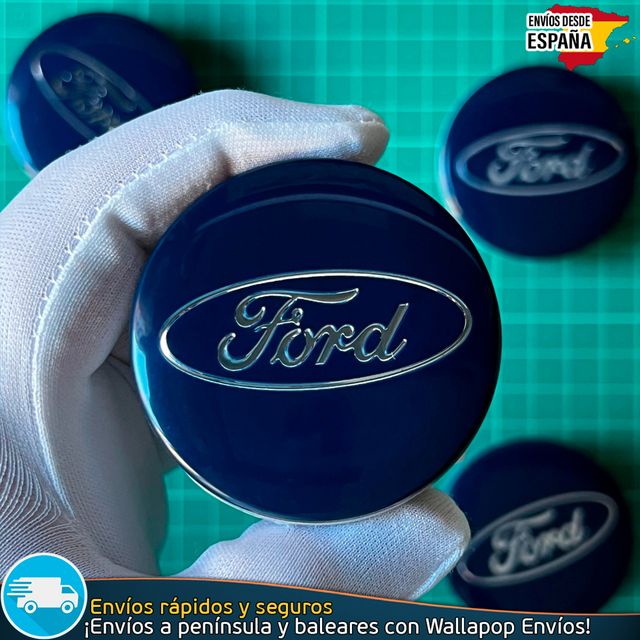 X4 Tapacubos Ford 54mm Cubrebujes Tapas Llantas