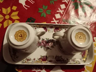 Set Limoges Porcellana Oro