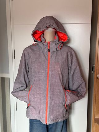 Chaqueta de nieve con forro naranja