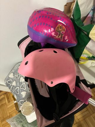 Cascos niña Paw Patrol y rosa