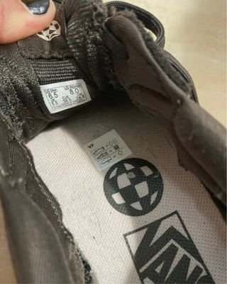 Zapatillas Vans marrón oscuro  24,5 cm