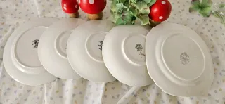 Set 5 Piattini e piastre da tè in Verde 3