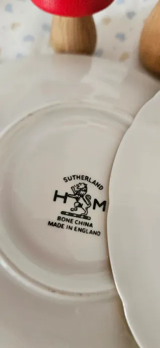 Set 5 Piattini e piastre da tè in Verde 3