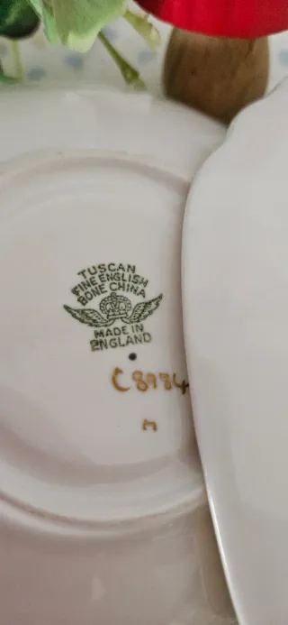 Set 5 Piattini e piastre da tè in Verde 3