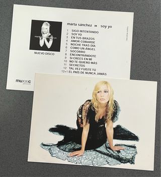 Postal Promocional Marta Sánchez Soy Yo