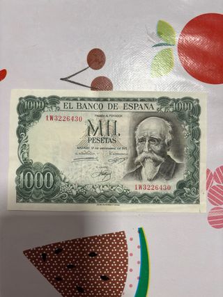 Billete 1000 Pesetas Banco de España 1971