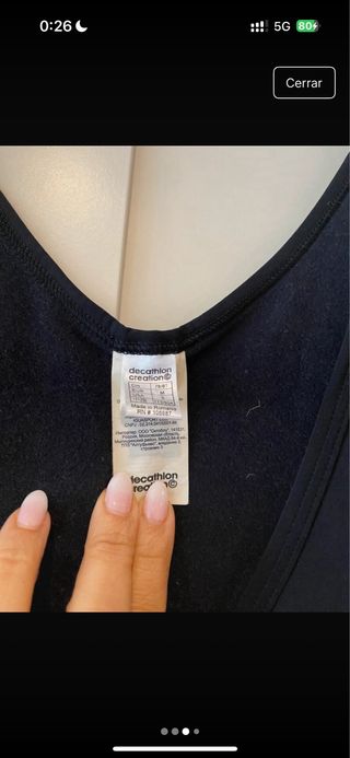 Maillot Ciclismo Btwin Negro Manga Larga