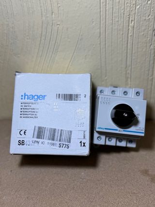 Interruptor Hager SB432PV Serie SB Tetrapolar