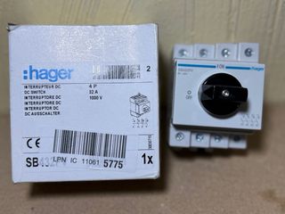 Interruptor Hager SB432PV Serie SB Tetrapolar