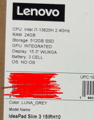 Lenovo IdeaPad Slim 3 15IRH10 Gris