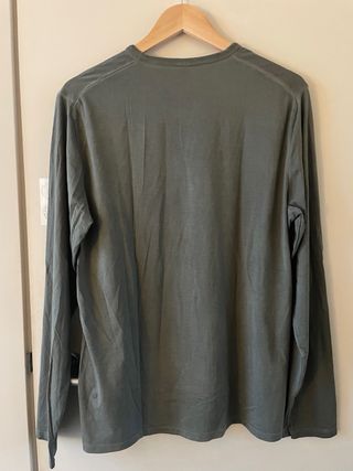 Lululemon Camiseta Manga Larga Verde Oliva Talla S