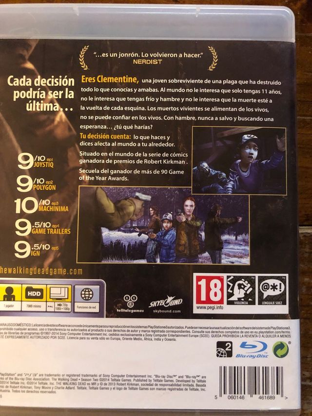 Pack The Walking Dead PS3 (Temporada 1 y 2)