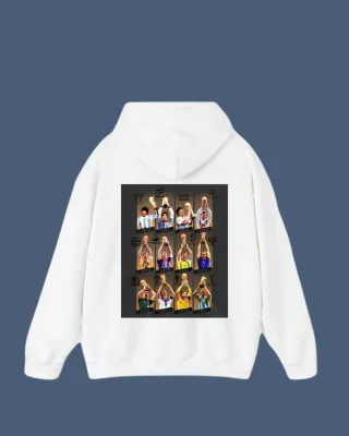 Sudadera Blanca con Diseño Mundialista