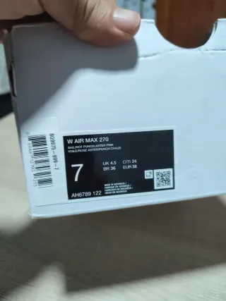 Nike W Air Max 270 Rojas y Blancas