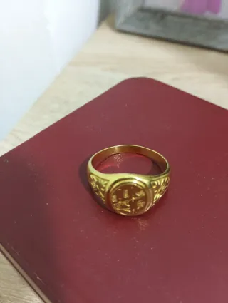 Anillo Sello Oro 18k 8gr
