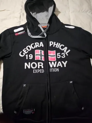 Sudadera Geographical Norway Negra