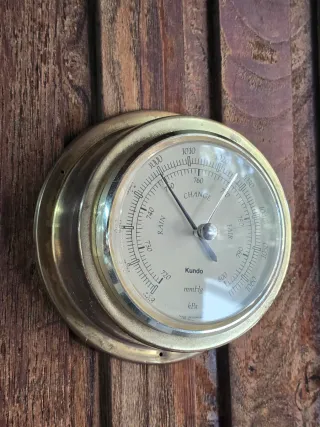 Barometro nautico vintage ottone Kundo