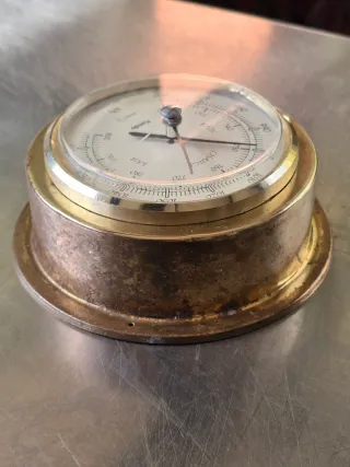 Barometro nautico vintage ottone Kundo