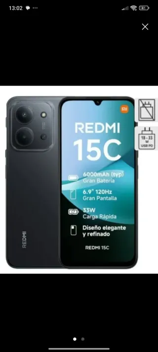 Xiaomi Redmi 15C 4/128GB Nero/Grigio