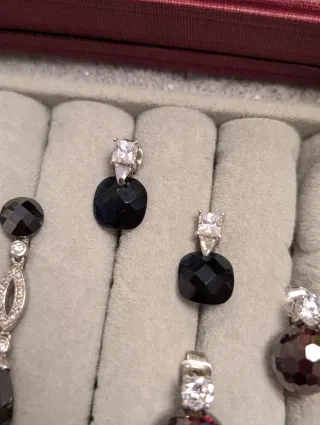 Lote 3 pares pendientes plata