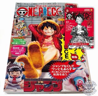 Revista japonesa de one piece con carta exclusiva