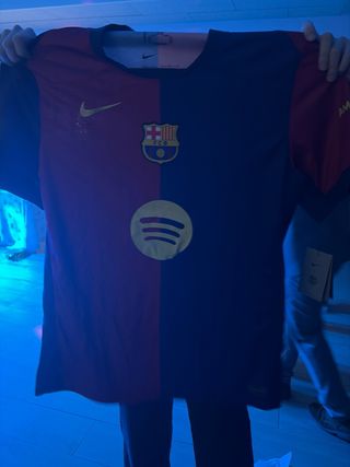 Camiseta FCB Lamine Yamal 19 Firmada