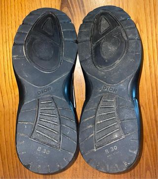 Scarpe Dior Uomo Nero Argento B30