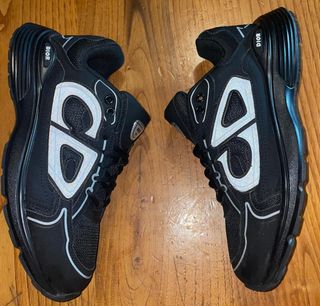 Scarpe Dior Uomo Nero Argento B30