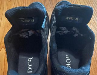 Scarpe Dior Uomo Nero Argento B30