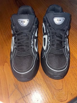 Scarpe Dior Uomo Nero Argento B30