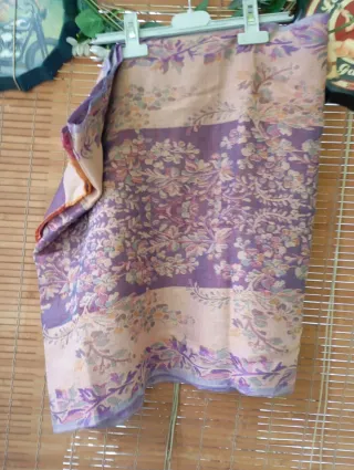 Pañuelo estampado floral mujer