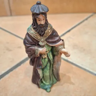 Personaggio presepe in ceramica
