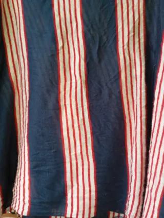 Pañuelo rayas azul y rojo