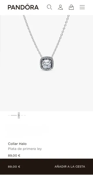 Collar PANDORA de plata