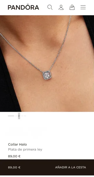 Collar PANDORA de plata