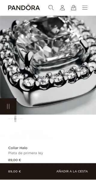 Collar PANDORA de plata