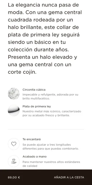 Collar PANDORA de plata