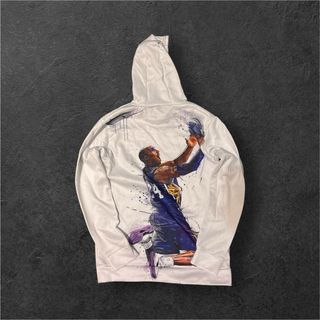 Felpa bianca con stampa Kobe Bryant