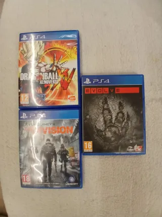 Lote 3 juegos para ps4