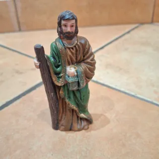 Personaggio presepe San Giuseppe bastone