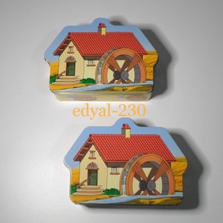 2 x Scatolina di latta Mulino Bianco porta merenda