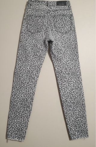Pantalones Animal Print Gris