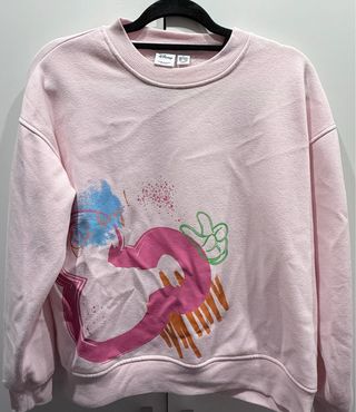 Sudadera Disney Rosa con Dibujo